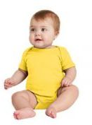 Rabbit Skins™ Infant Short Sleeve Baby Rib Bodysuit